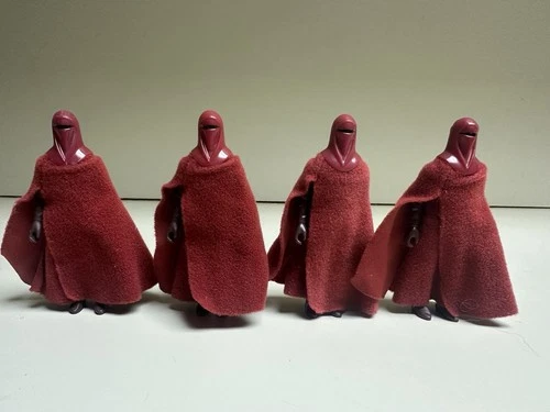 Vintage Star Wars 1983 EMPEROR’S ROYAL GUARD lot of 3 H.K. & 1 no COO Figures.
