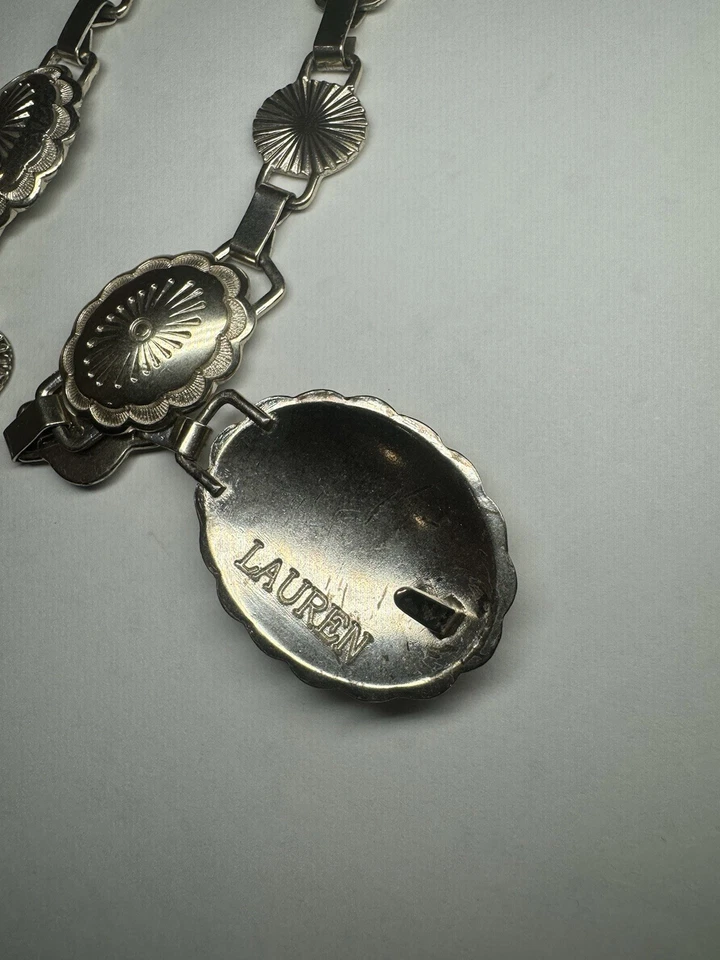 Cinturón concho ecuestre vintage Ralph Lauren Southwest  Foto 3 de 4