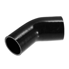  45 Degree 2.5 Inch to 3.0 Inch ID 4Ply Car Elbow Reducer 2.5"-3" Black