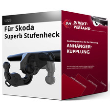 Für Skoda Superb Stufenheck II Typ 3T4 (VAPOS) Anhängerkupplung schwenkbar top
