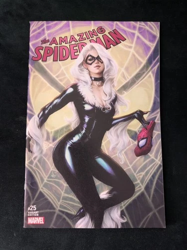 AMAZING SPIDERMAN #25 ARTGERM EXCLUSIVE SPIDERMAN BLACK CAT 1