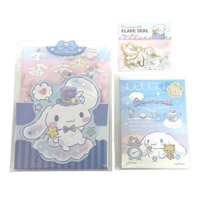 Sanrio Cinnamoroll Kawaii Stationery Stickers Letter Set notepad Memo cute Japan