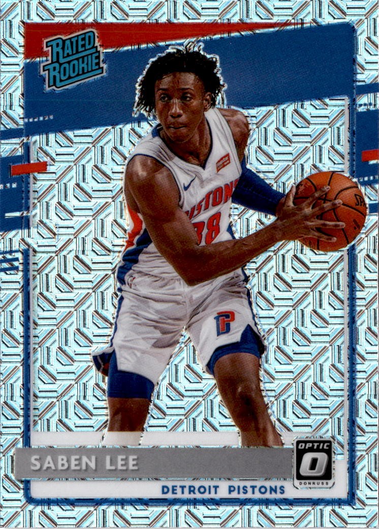 2020-21 Donruss Optic #191 Saben Lee Choice Detroit Pistons