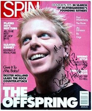 Offspring Dexter Holland Signed Autographed Spin Magazine