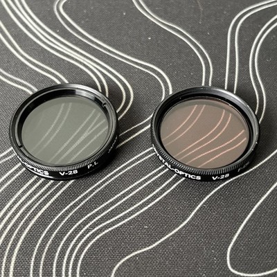 Crystal-Optics V-28 PL,V-28 F-DL, Lot 2 Video Lens Filters Japan