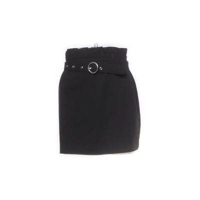 Bershka, Rock, Größe: S, Schwarz, Elasthan/Polyester, Einfarbig, Damen #ooL