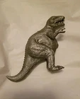 Vintage 1950s Marx Prehistoric Times Dinosaur Playset Metallic Silver T-Rex