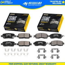 Front and Rear Disc Brake Pad For Nissan 2013- 2019 2020 2021 2022 Altima Leaf