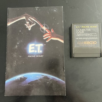 E.T. Phone home! Atari Game And  Manual - untested