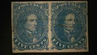 U S Stamps confederate states Scott CSA4 five cent used pair PSE certif. cv 450.