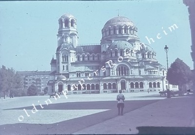 Sofia Alexander Newsky Kathedrale orig. AGFA Color Glas-DIA Bulgarien 2.WK 1943