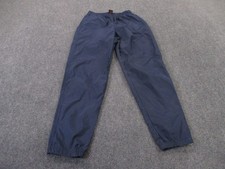 Nike Sweatpants Men M Blue Nylon Track Athletic Gym Workout Joggers Sports Logo