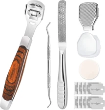Callus Shaver, Foot Shaver Callus Remover for Feet Hand Care with Foot File, 10P