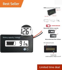 DC 12V 24V 36V 48V 72V Battery Meter, Battery Capacity Voltage Monitor Gauge ...