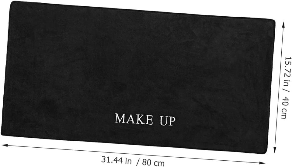 Tappetino Da Trucco Riutilizzabile per Scrivania, Morbido Panno Protettivo per T - Immagine 2 di 4