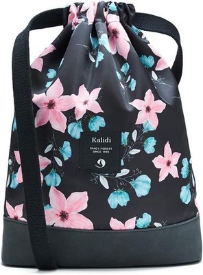 Rucksack Turnbeutel Gym Bag 11 Liter mit Innentasche und Kordelzug für Damen