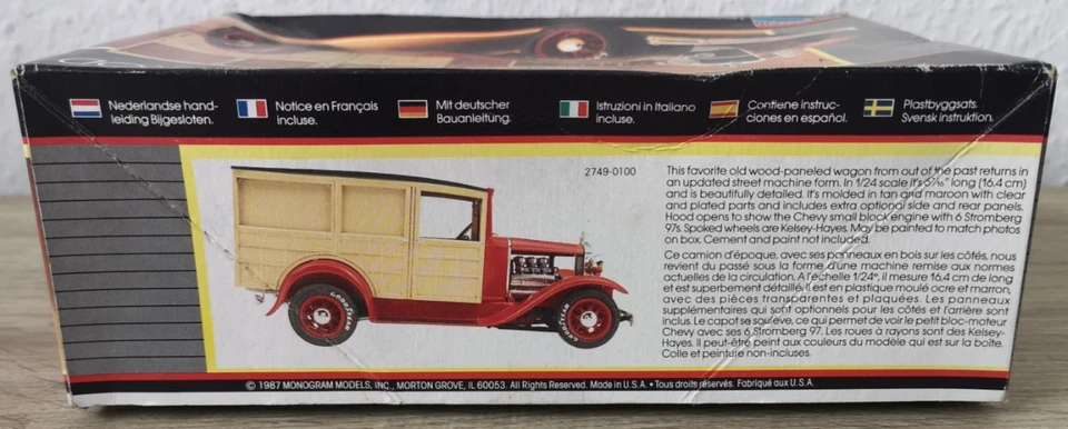 Monogram 2749 Ford Woody Street Rod Model Kit PKW 1:24 OVP RAR - Bild 4 von 4