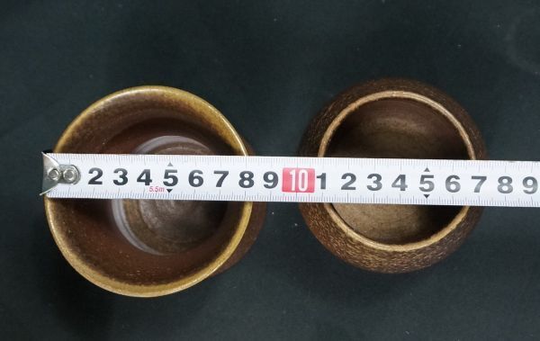 Bizen Ware Sake Cups 2pcs Sugagata Kimodo Traditional Bizen Ware Sake Cups 2pcs Sugagata Kimodo Traditional