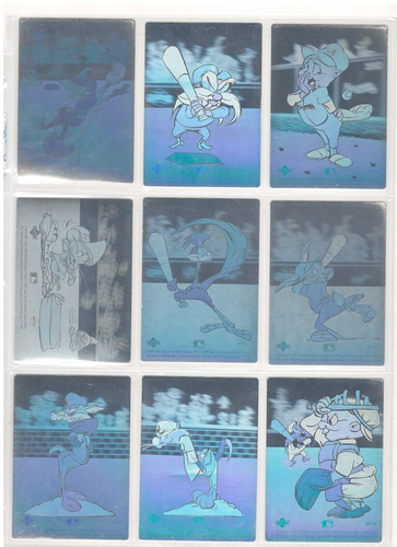 1990 Upper Deck Looney Tunes Comic Ball Complete 9 Card Hologram Set | eBay