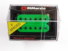 DiMarzio F-spaced Steve's Special Bridge Humbucker Green W/Black Poles DP 161