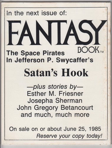 Fantasy Book Vol. 4 No. 2, ROBERT E. HOWARD, SPACE PIRATES, June 1985 VF r - Picture 2 of 5