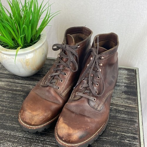 Wolverine Men's100% Leather Vibram Lace Up Ankle Hiking Boots 11 - Picture 4 of 8