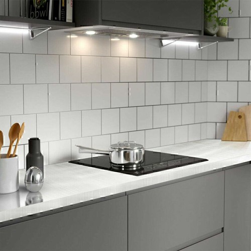 5M Self Adhesive Stainless Steel Brushed Contact Paper Vinyl Film Furniture wrap - Picture 3 of 8