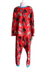 Star Wars Boys 1 Piece Long Sleeve Warm Pajama Size 6/7 Boys New