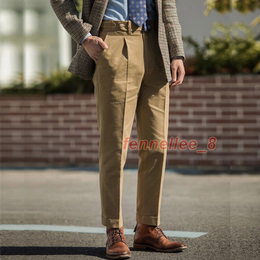 Como Cotton Suit Pants - Olive Night – lesdeux.com