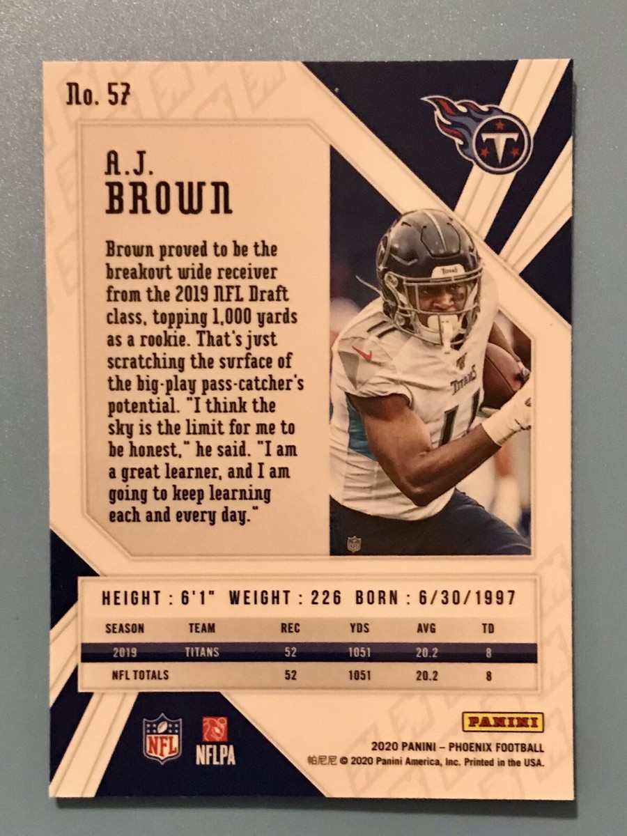 2020 Panini Phoenix Brown Fanatics FIRE BURST Prizm Tennessee