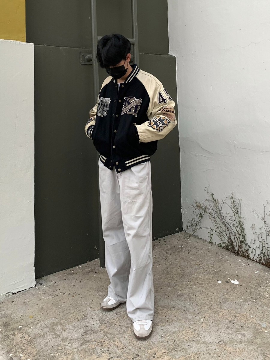 kearney house☆羊革☆ leather stadium jacket Vintage Kearney House Varsity Jacket | eBay