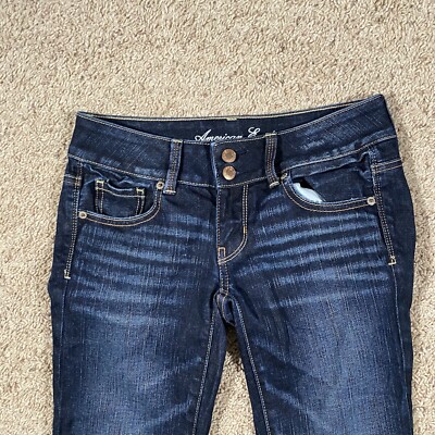 Jeans Stretch Artist Boot Cut American Eagle - Taille 0 Short - Dark Wash - Occasion Très Bon état