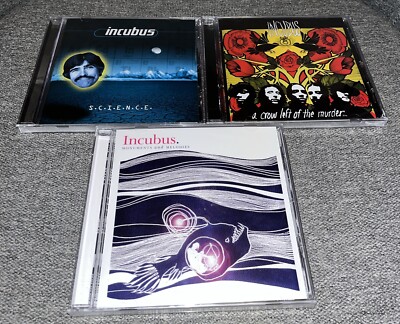 Incubus 3 CD Lot S.C.I.E.N.C.E., A Crow Left Of The Murder, Monuments And Melodi