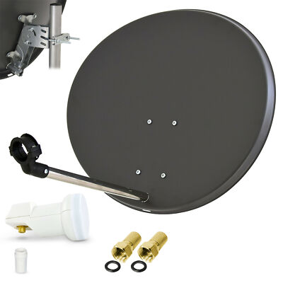 FULL HDTV HD Digitale SAT Anlage 60cm Schüssel Spiegel Logisat Single LNB 4K UHD