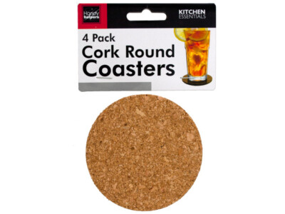 Round Cork Coasters 3.5 inch (Set of 12)