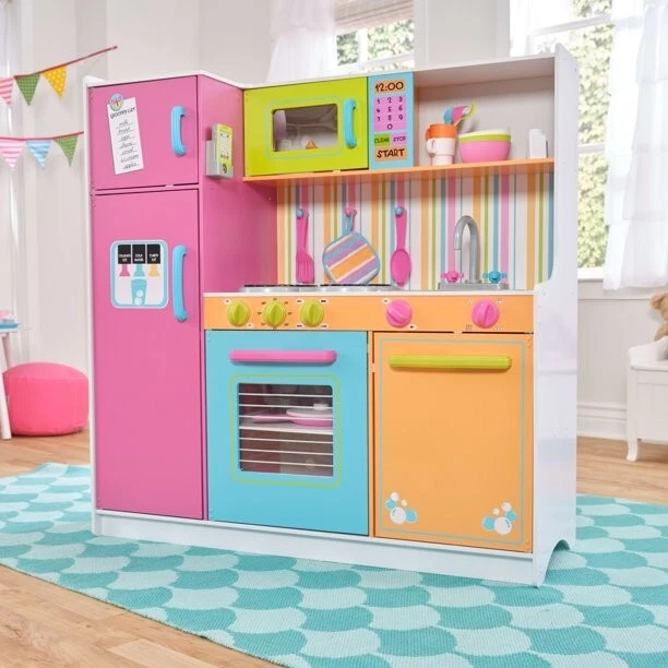 Kidkraft deluxe big & bright cheap kitchen