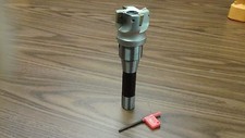 2" 90 degree indexable face shell mill,face milling cutter APKT, w.R8 arbor-new