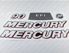 Mercury 90 hp 4-Stroke EFI 2006-2012 outboard engine decals sticker set