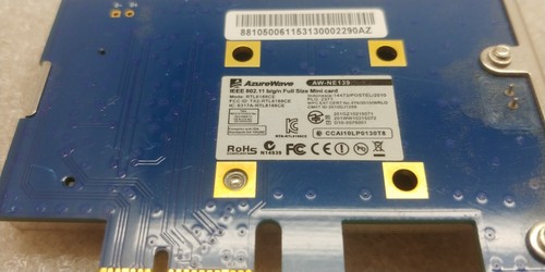 AzureWave AW-NE139 RTL8188CE IEEE 802.11b/g/n Mini Card WiFi Card w/Antenna F SH - Afbeelding 3 van 4
