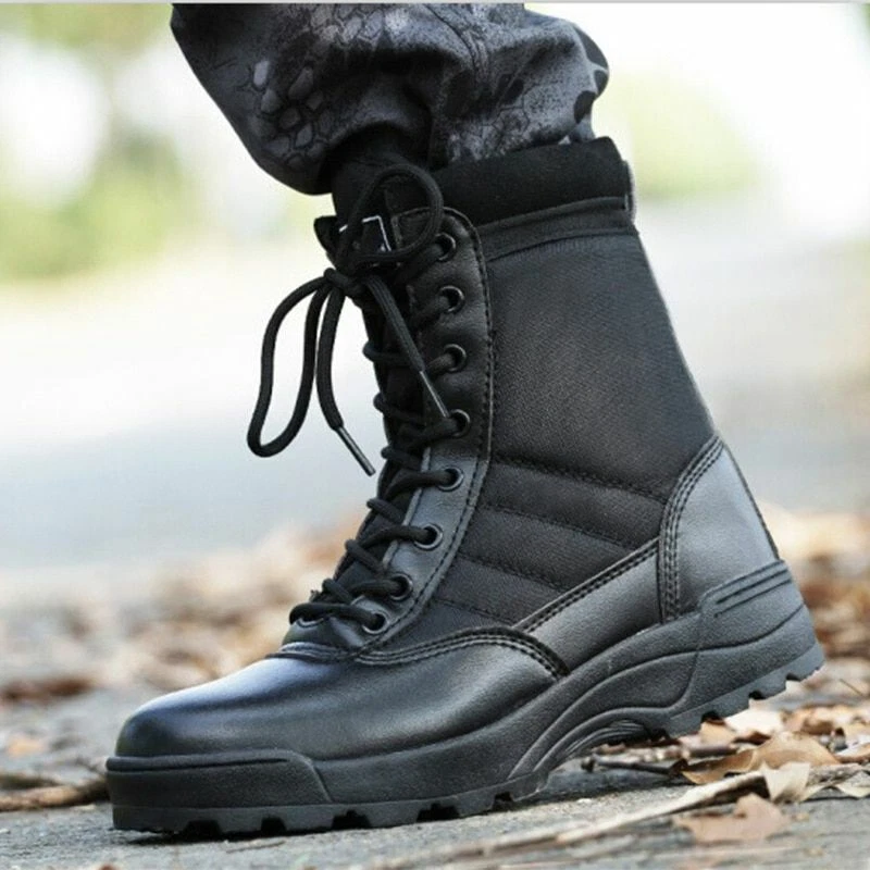 Moda Hombre Botas Invierno Al Aire Militar Zapatos Transpirables | eBay