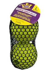 Chew King Supreme Rubber Balls 3” 2-pack Fetch Toy Yellow for LARGE Dog **NEW**