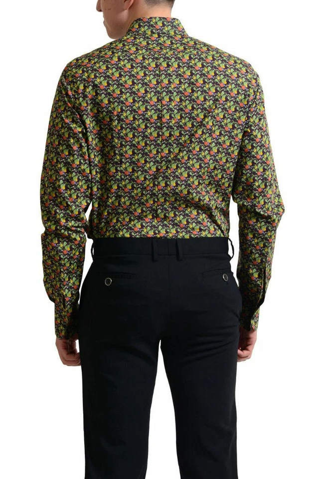 Мужская многоцветная сорочка Dolce & Gabbana «Золото» на пуговицах размер США 16 16,5 17 - Изображение 2 из 4