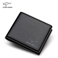 Men's Leather Wallet with ID and Credit Card Holder Bifold