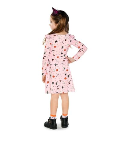 Infant Baby Girl 18-24 Months Halloween Dress PINK Childrens Place Cats NWT - Picture 3 of 4