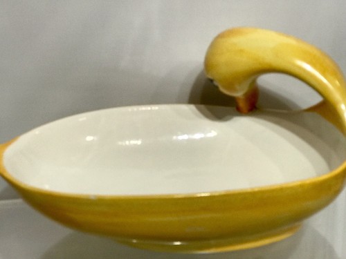 Joseph Magnin Ceramic Goose Headed Serving Fruit Bowl 14"ย x 7.3โ Italy ๐ฎ๐น EUC - Picture 3 of 12