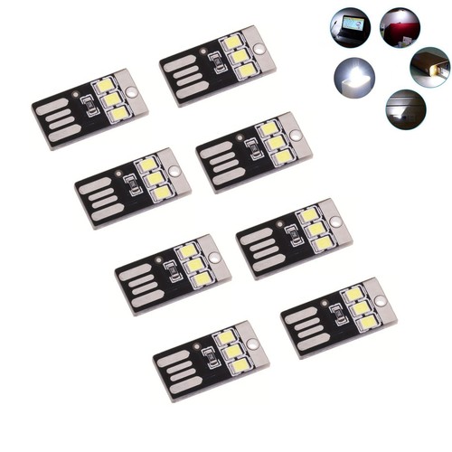 8 x mini lumière clavier USB super lumineuse pour ordinateur portable ordinateur portable voiture électrique mobile - Photo 1 sur 6