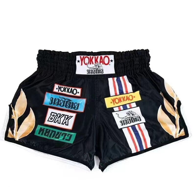 Venta Caliente Pantalones Cortos de Boxeo MMA Muay Thai Entrenamiento Deportes Lucha Talla Grande