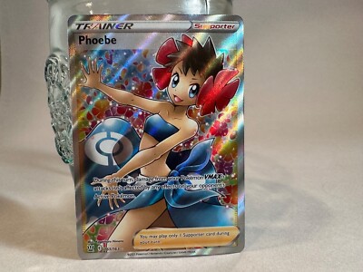 Phoebe 161/163 Pokemon Battle Styles Sword & Shield Full Art Rare Card NM