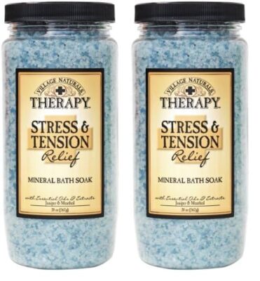 Village Naturals Mineral Bath Salts Soak, Relief for Joint and Muscle Pain