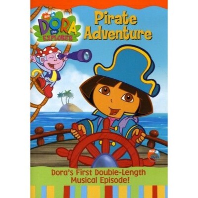 Nick Jr DVD Dora the Explorer Pirate Adventure 1st Double-Length Musical  Episode 97368795846|